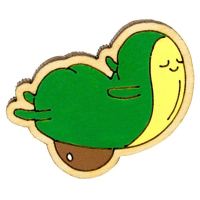 Значок Авокадо спорт Kawaii KW088-000323